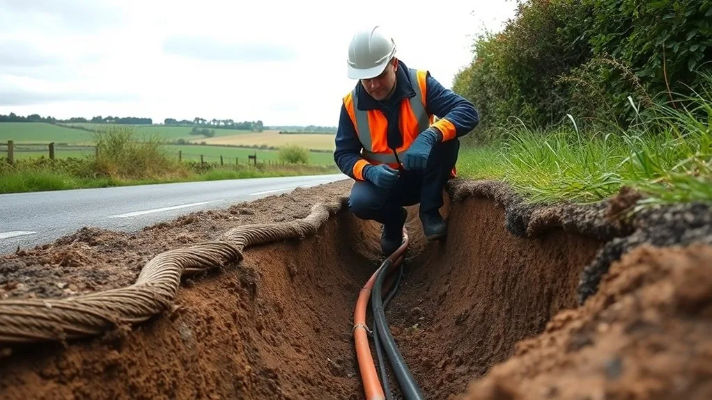 Underground Cable Installation in Snodland | Buried Power & Data Lines